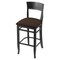 Holland Bar Stool Co 30" Bar Stool, Black Finish, Rein Coffee Seat 316030Blk025 - alternate 1